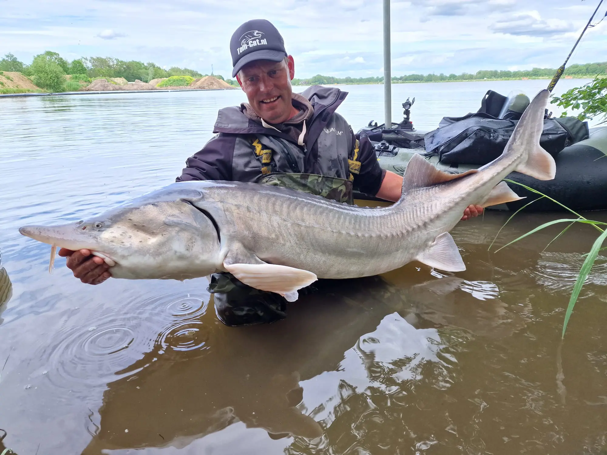 Large Sturgeon at Fishing Adventure